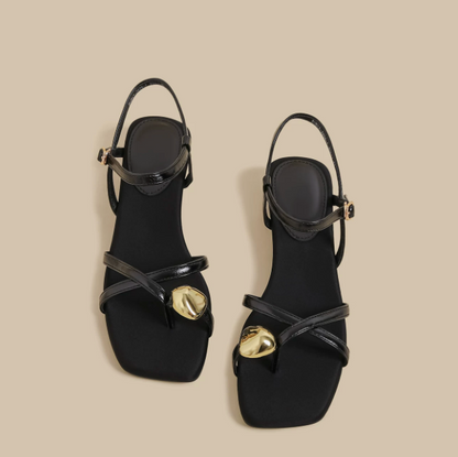 Black Charm Sandal