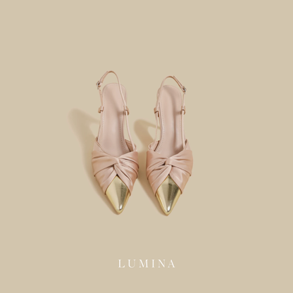 Elegant Drape Pumps