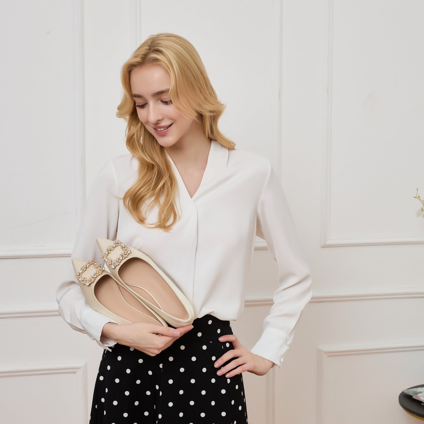 Jewel Buckle Pumps