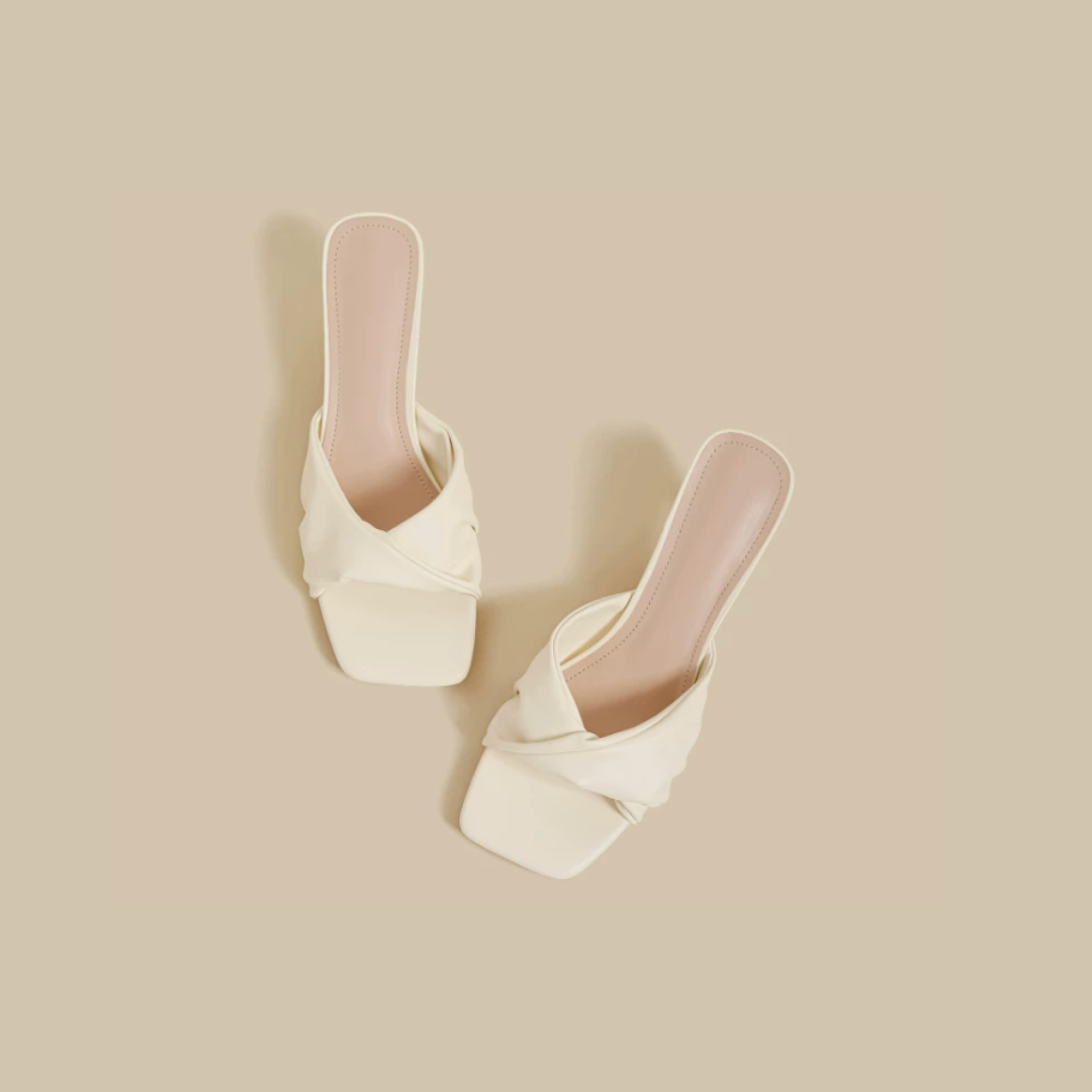 Cross Mule Sandals