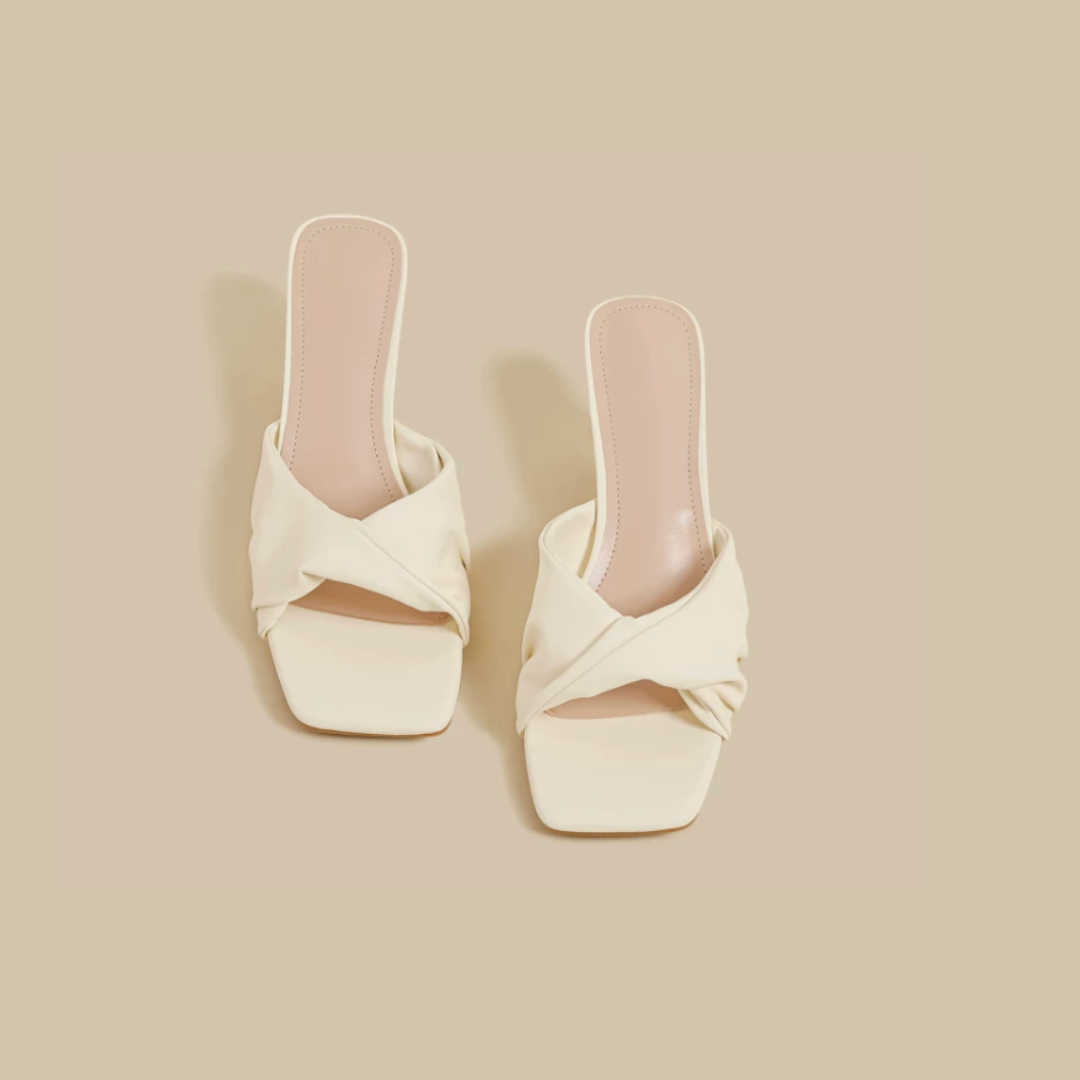 Cross Mule Sandals