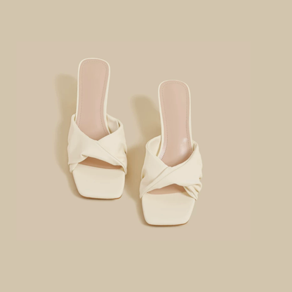 Cross Mule Sandals
