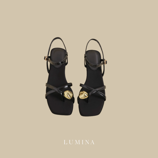 Black Charm Sandal
